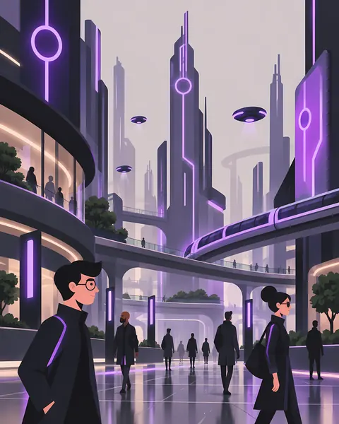 Automata concept study: Plaza walkway citizens