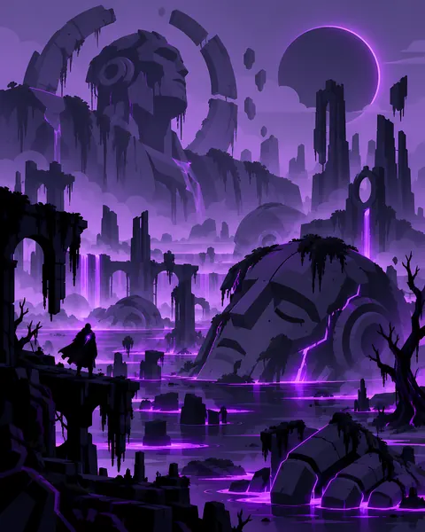 The Outer Nether concept study: Fallen colossus face